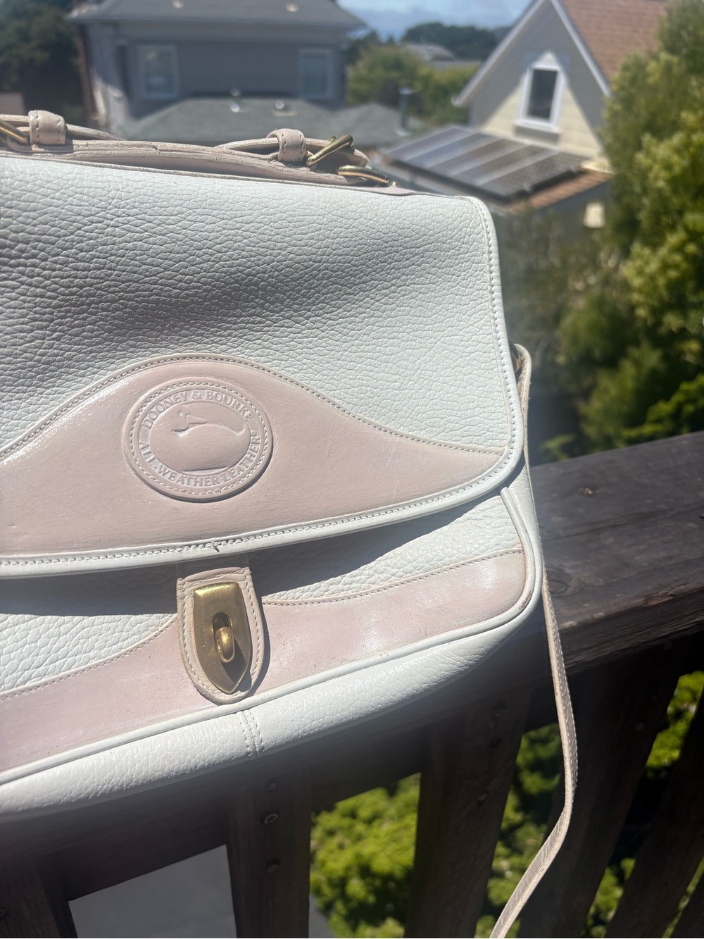 Rare Dooney & Bourke Cream and Light Pink Crossbody Bag - READ description - Picture 2 of 12